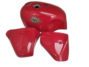 Fit For BSA A65 Spitfire 4 Gallon Red Painted Petrol Tank + Side Panel