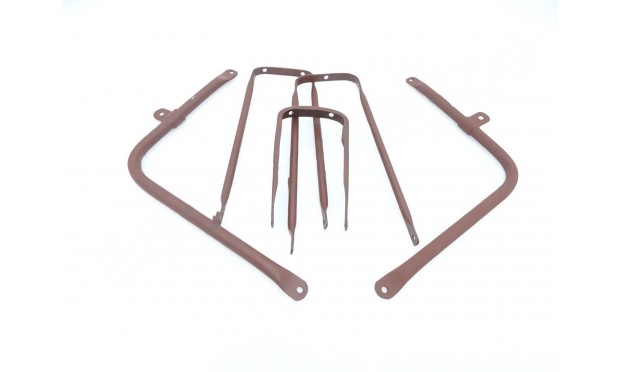 BSA C10 C11 FRONT AND REAR MUDGUARD STAYS RAW STEEL -|Fit For